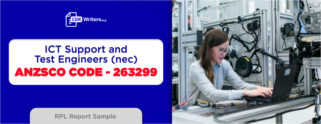 CDR Report Writing for ICT Support and Test Engineers (NEC) ANZSCO 263299