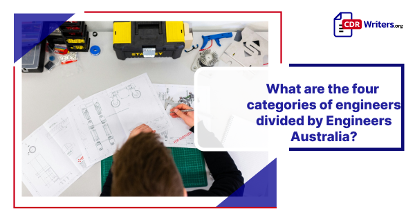 Four categories of engineers as defined by Engineers Australia.