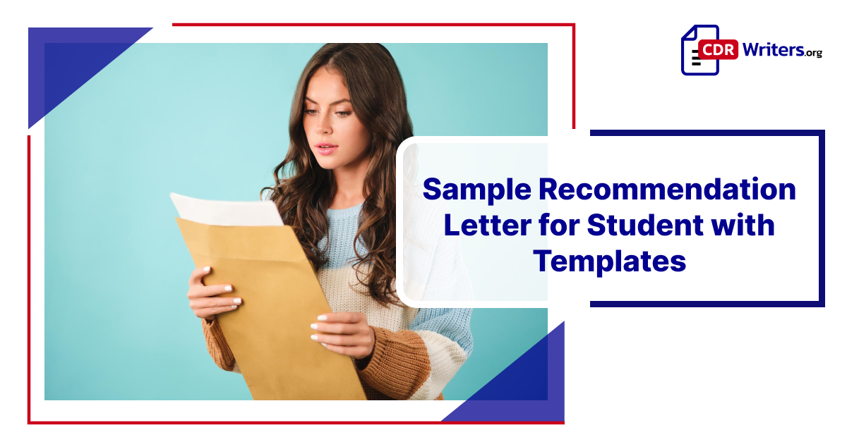 Sample Recommendation Letter for Student with Templates
