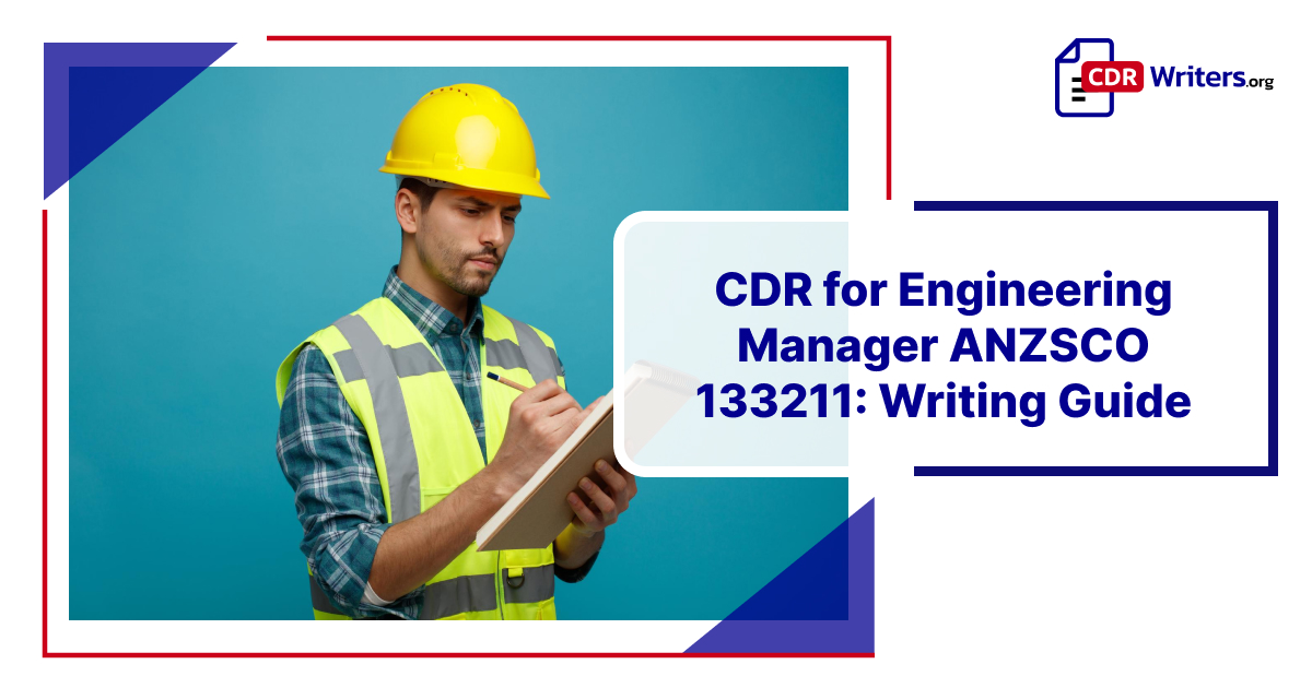 CDR for Engineering Manager ANZSCO