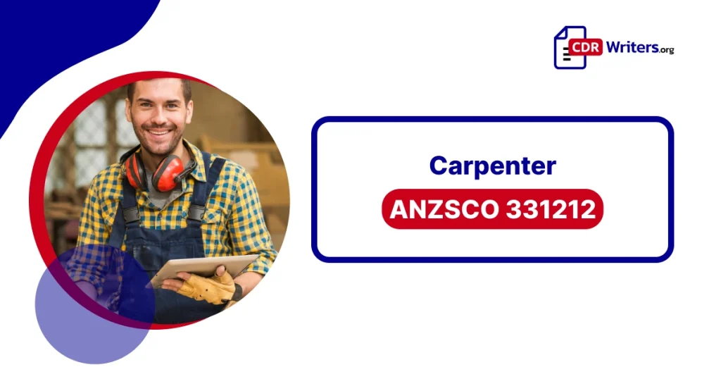 Carpenter constructing timber frame structure demonstrating framing expertise for CDR trade skills documentation