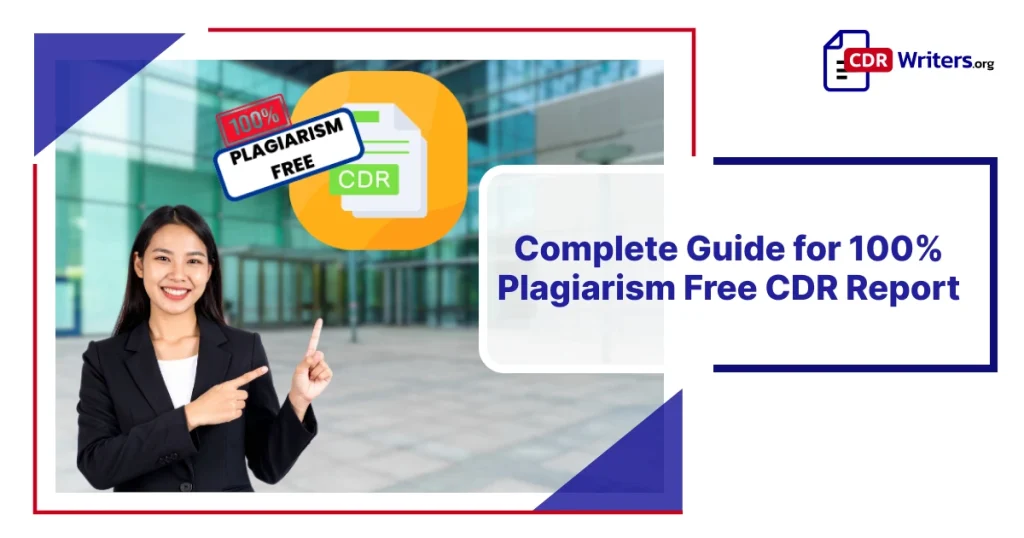 Plagiarism free CDR report writing for Engineers Australia