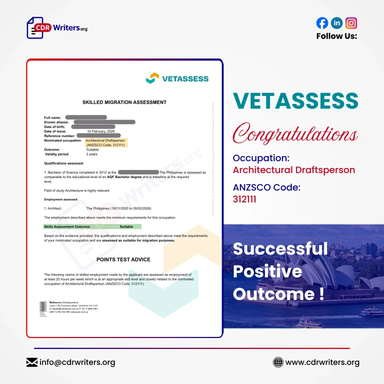 VETASSESS Positive Outcome